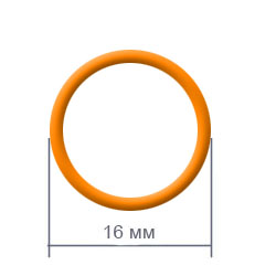 Герметичное кольцо-прокладка для фонарей (диаметр 16 мм)