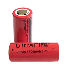 Литий-ионный аккумулятор UltraFire 26650 6800мАч