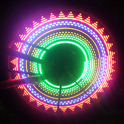 Светодиодная подсветка велосипедных колес