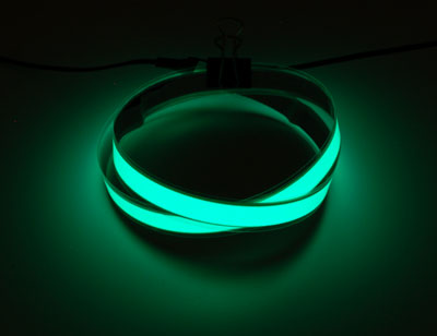 Зелёная электро-люминесцентная лента, 1 метр