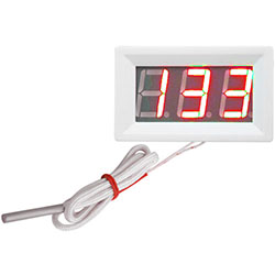 Термометр на термопаре красный от -30 до +900 градусов, белый корпус