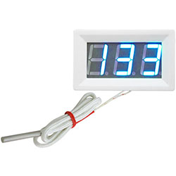 Термометр на термопаре синий от -30 до +800 градусов, белый корпус