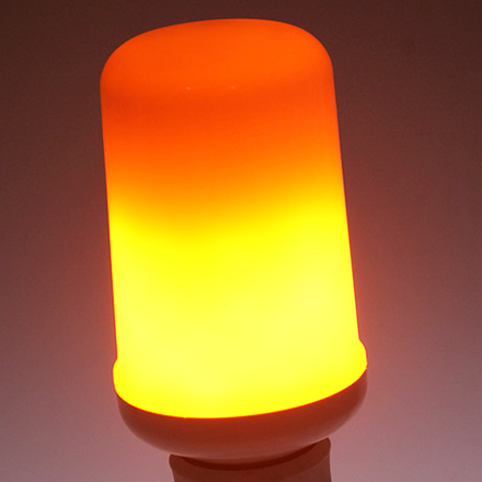 Светодиодная лампа с имитацией огня 5 ватт с цоколем Е27