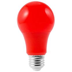Светодиодная лампа 5 ватт с цоколем Е27, 220 вольт, красная