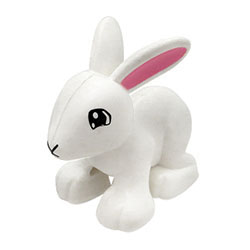 Белый кролик №1 – фигурка, совместимая с Лего дупло