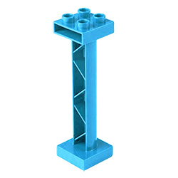 Синяя колонна (опора моста) – деталь Лего дупло