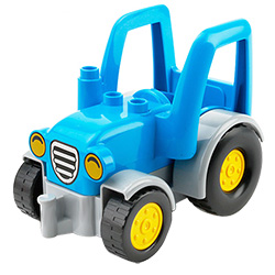 Трактор, совместимый с Лего дупло конструктор