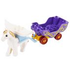 Карета, запряженная белой лошадью – набор, совместимый с Лего дупло