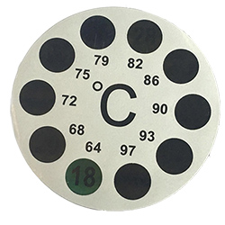 Жидкокристаллический термометр, круг 18-36 градусов