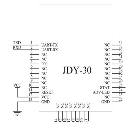 Bluetooth-модуль JDY-30 Bluetooth 2.1