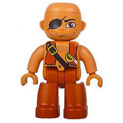 Разбойник – минифигурка, совместимая с контруктором Лего дупло