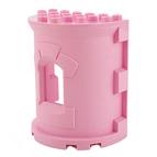 Башня замка розовая – деталь, совместимая с Лего дупло