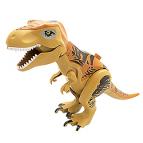 Тиранозавр коричневый – фигурка-конструктор, совместимая с Лего дупло