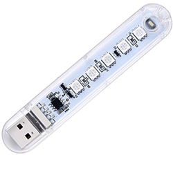 Светодиодный USB-светильник в корпусе, RGB