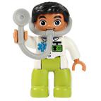 Доктор с фонендоскопом – минифигурка, совместимая с Лего дупло