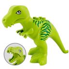 Тиранозавр зелёный – фигурка, совместимая с Лего дупло
