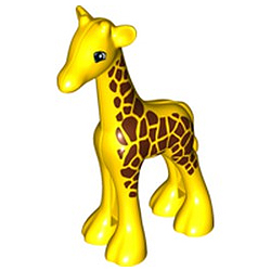 Детёныш жирафа – фигурка, совместимая с Лего дупло