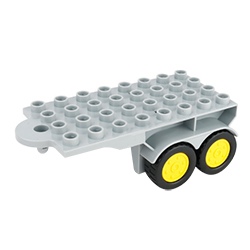 Большой прицеп, совместимый с конструктором Лего дупло