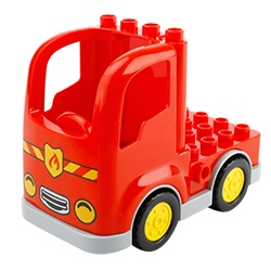 Пожарный грузовик, совместимый с конструктором Лего дупло