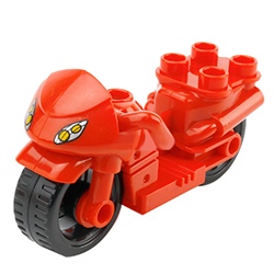 Мотоцикл нового образца, совместимый с конструктором Лего дупло