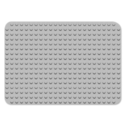 Строительная пластина 24х17 серая, совместимая с Лего дупло