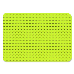 Строительная пластина 24х17 светло-зелёная, совместимая с Лего дупло
