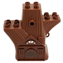 Дерево-домик – деталь конструктора, совместимая с  Лего дупло