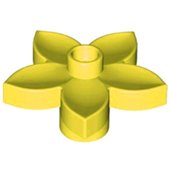 Жёлтый цветочек – деталь конструктора Лего дупло