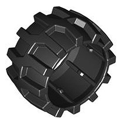 Шина для колеса с креплением-винтом – деталь, совместимая с Lego Toolo