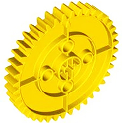 Большая жёлтая шестерня, для конструктора «Первые механизмы»