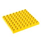 Жёлтая пластина 8х8, совместимая с Лего дупло