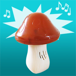 Большой свето-музыкальный гриб, совместимый с Лего дупло