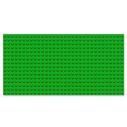 Большая тёмно-зелёная пластина 16х32, совместимая с Lego DUPLO