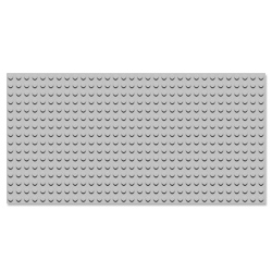 Большая серая строительная пластина 16х32, совместимая с Lego DUPLO