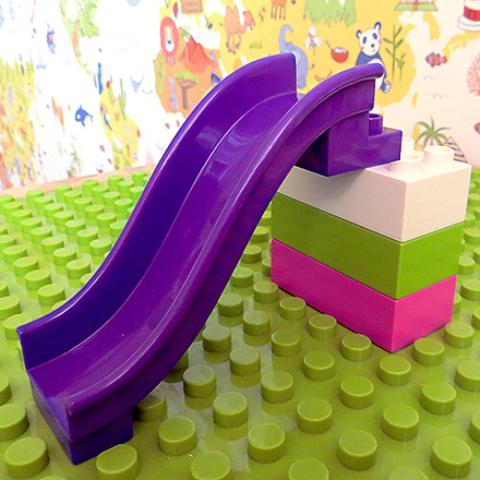 Горка для минифигурок, совместимая с конструктором Лего дупло