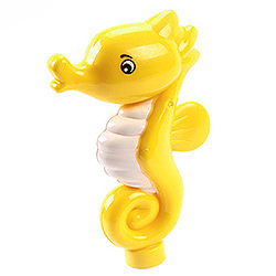 Жёлтый морской конёк - фигурка, совместимая с конструктором Лего дупло