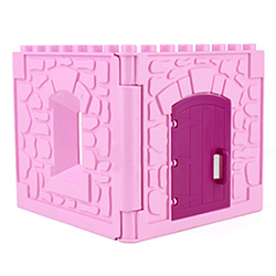 Розовые стены замка — детали конструктора, совместимые с Лего дупло