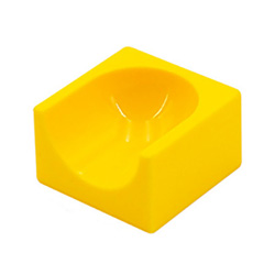 Маленький желоб-тупичок жёлтый, совместимый с Лего дупло