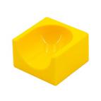 Маленький желоб-тупичок жёлтый, совместимый с Лего дупло