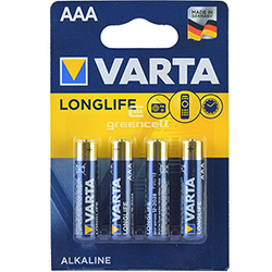 Батарейка VARTA longlife LR03, AAA, 1,5V