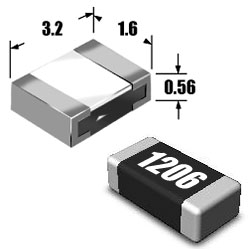 1206 резистор 5.1 МОм (515)