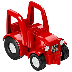 Красный трактор Лего дупло