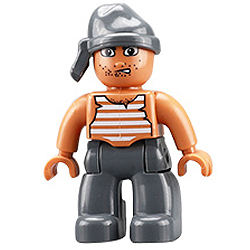 Пират Марти – минифигурка, совместимая с Лего дупло