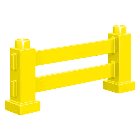 Жёлтый заборчик, совместимая с Лего дупло деталь