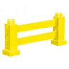 Жёлтый заборчик, совместимая с Лего дупло деталь