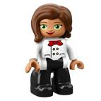 Тётя бармен в белом форменном пиджаке – фигурка Лего дупло