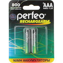 Никель-металгидридный аккумулятор Perfeo ААА 800мАч