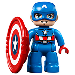 Капитан Америка (+ щит) – фигурка Лего дупло