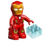 Железный человек (+ прозрачный кубик) – фигурка Лего дупло