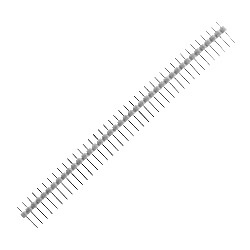 Однорядная линейка 40 pin, папа, 2,54 мм, белый